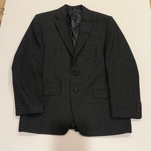 Lauren Ralph  Lauren Textured Charcoal Sport Coat Timeless Elegance Size 40R.